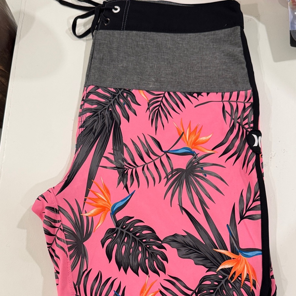 Hurley Pink Floral Board Shorts